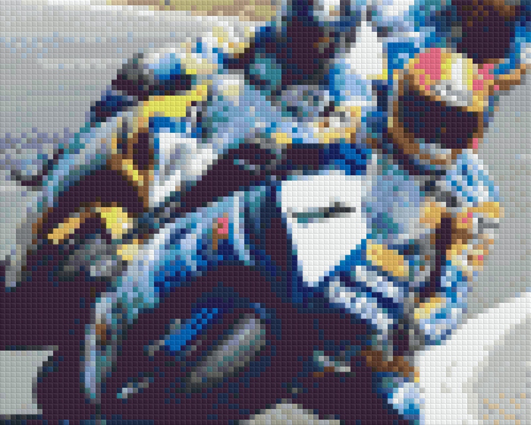 Brother Motorbikes Four [4] Baseplate PixelHobby Mini-mosaic Art Kit image 0